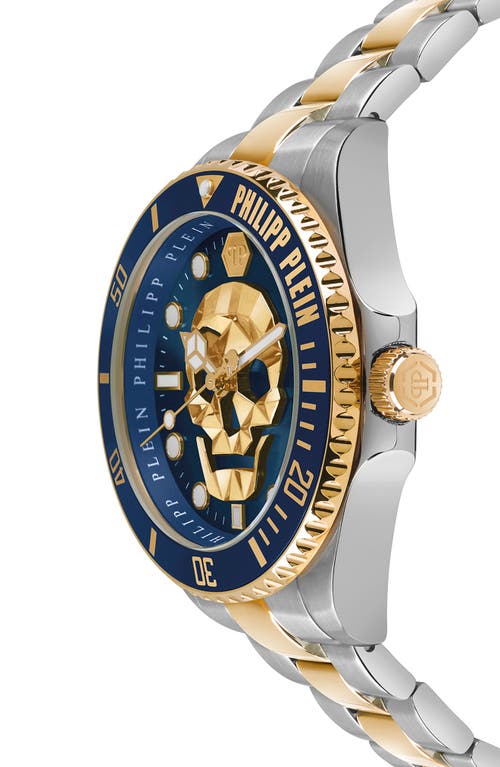 Philipp Plein The $kull Diver Watch, 44mm In Yellow Gold/stainless