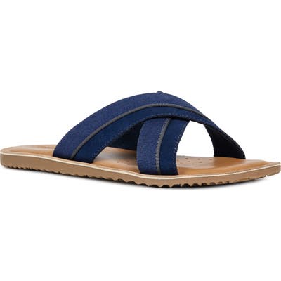 Geox Artie 18 Slide Sandal, Blue
