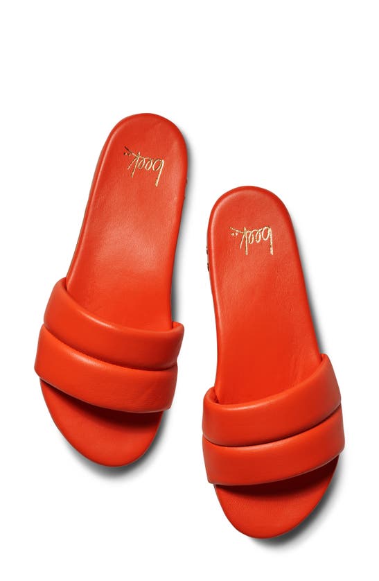 Beek Sugarbird Slide Sandal In Tangerine
