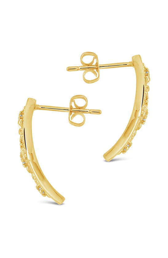 Shop Sterling Forever Ophelia Stud Earrings In Gold