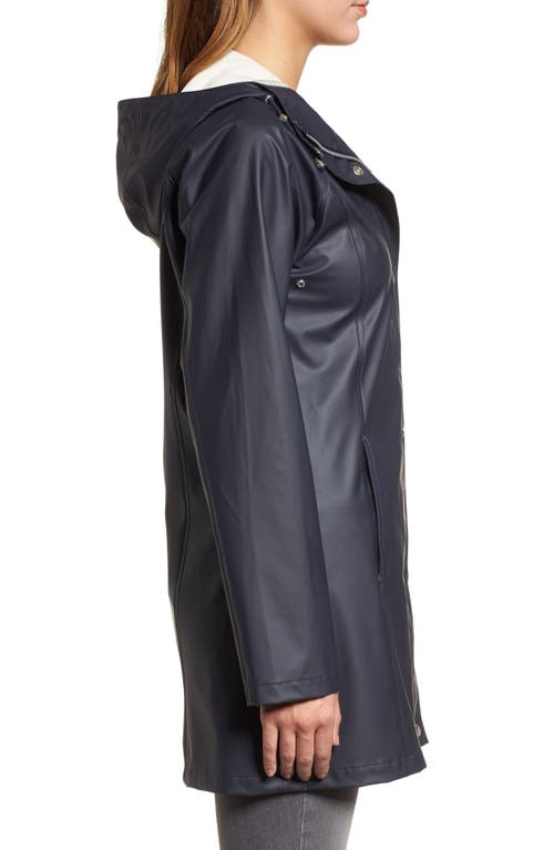 Shop Ilse Jacobsen Raincoat In Dark Indigo