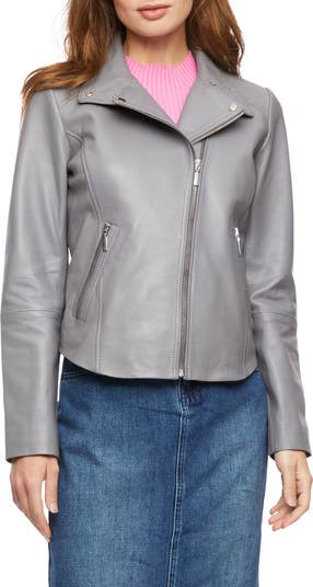 Bernardo leather 2025 jacket nordstrom