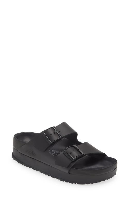 Shop Birkenstock Arizona Flex Exquisite Platform Sandal In Black