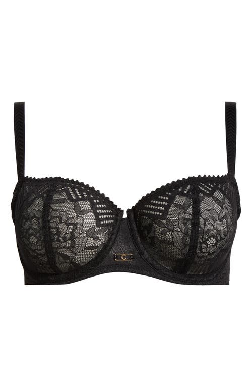 Shop Chantelle Lingerie Origins Underwire Unlined Demi Bra In Black