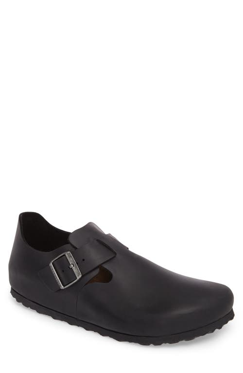 Birkenstock 'London' Slip-On in Black Leather at Nordstrom, Size 13-13.5Us