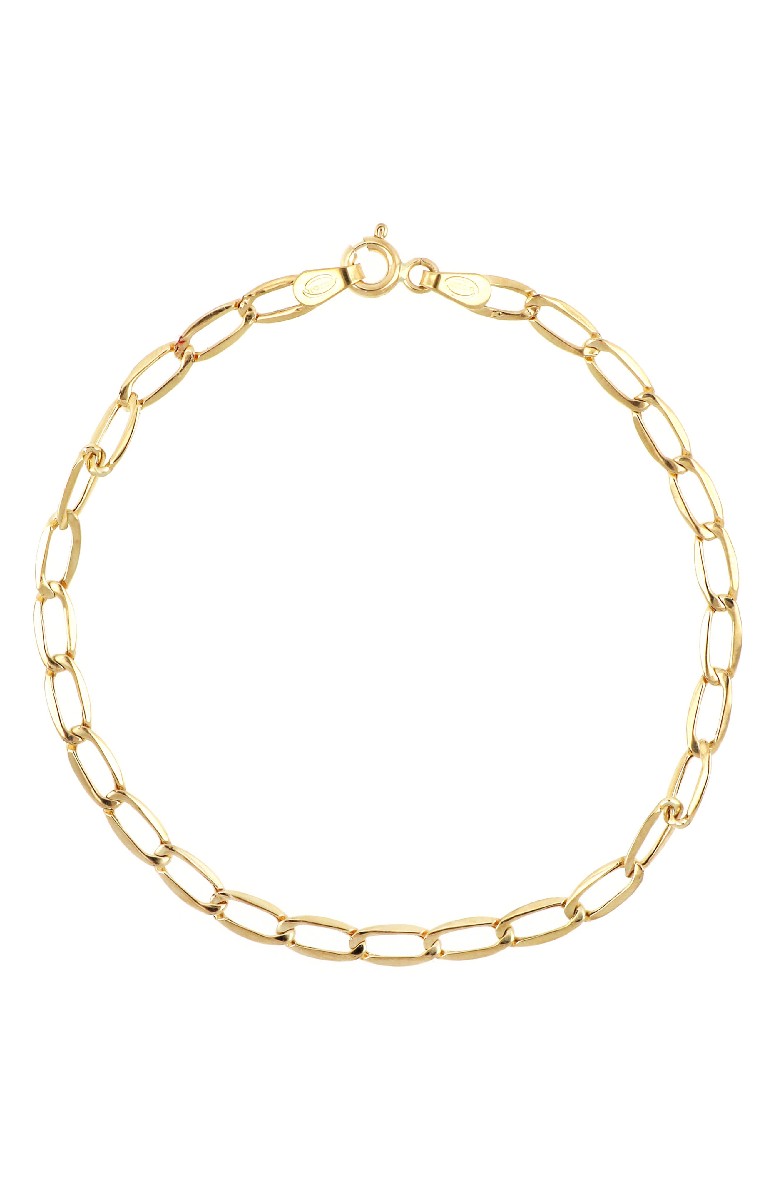 14k Gold Bracelets for Women: Bangle 