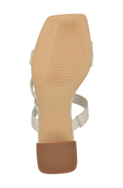 Calvin Klein Pretty Slide Sandal In Ivory