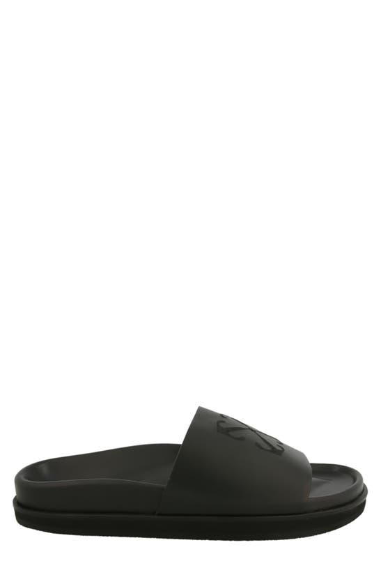 Shop Off-white Pool Time Slide Sandal In Black