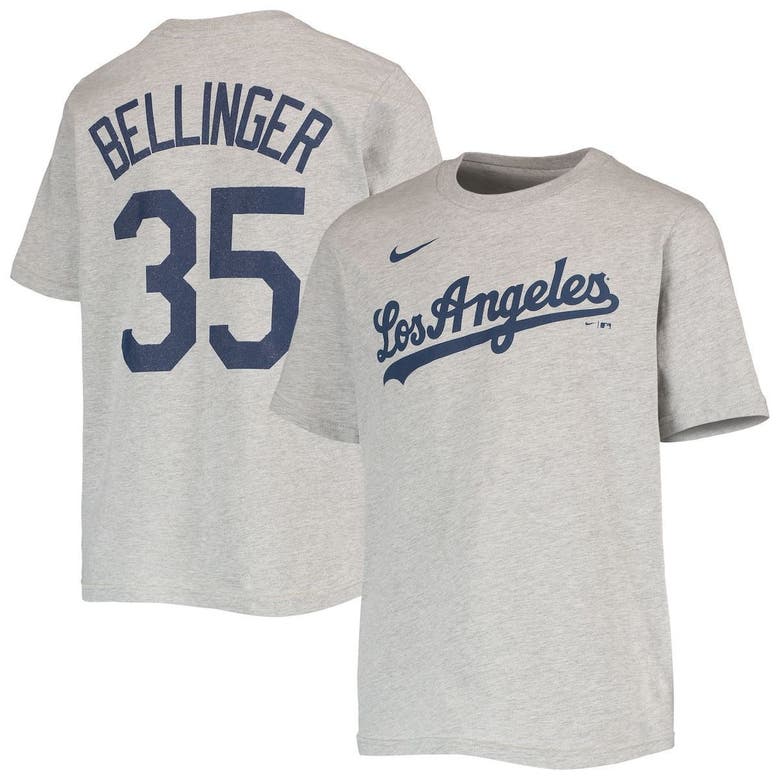 Nike Kids' Youth Cody Bellinger Heather Grey Los Angeles Dodgers