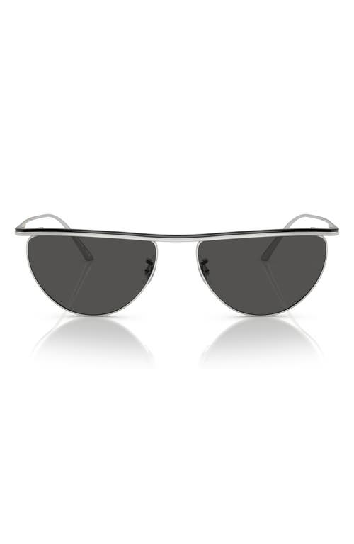 Oliver Peoples X Khaite 1984c 56mm Irregular Sunglasses In Black