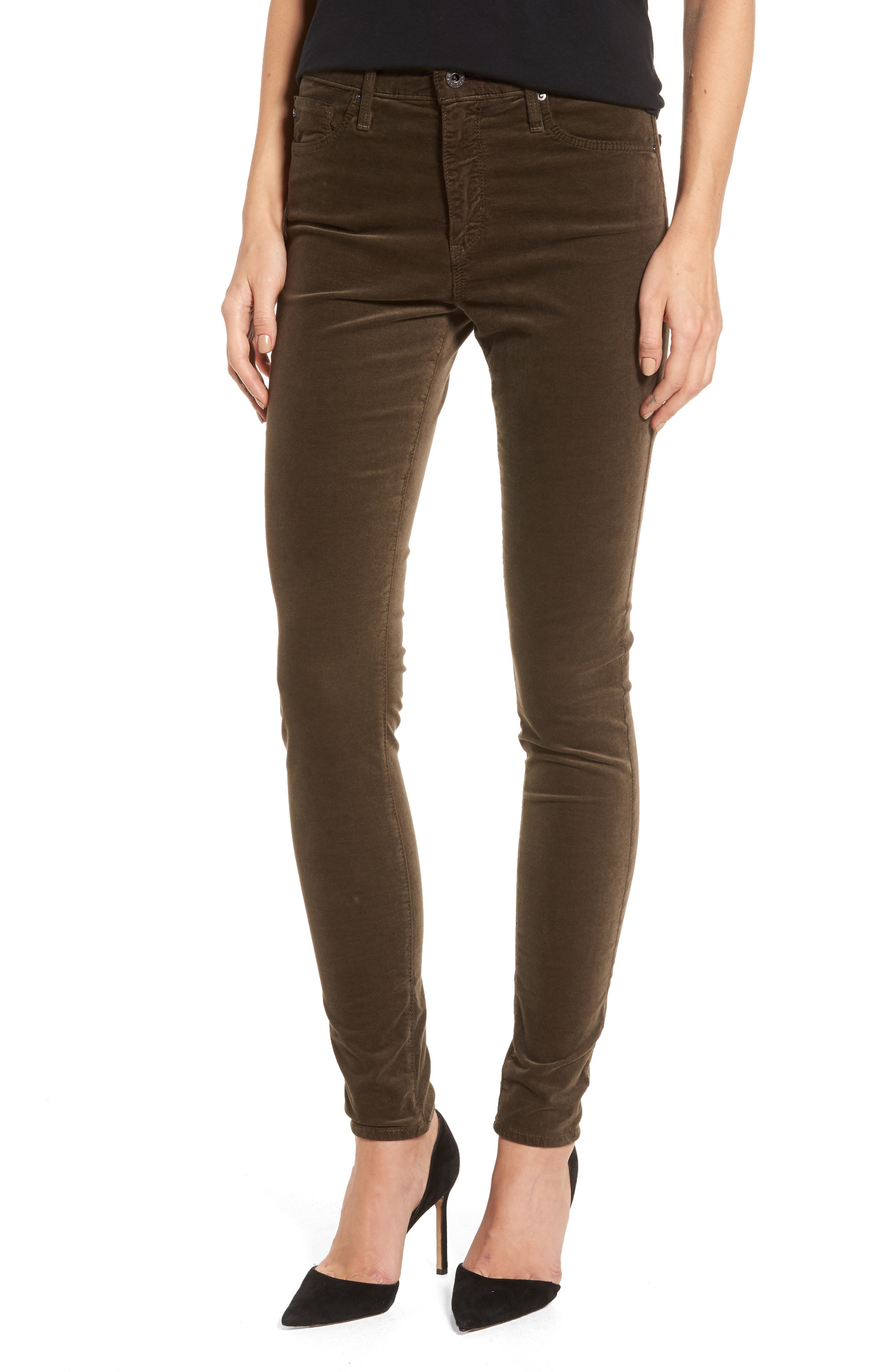 Ag The Farrah High Waist Velvet Jeans Nordstrom Rack 