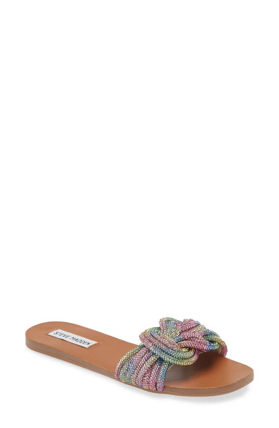 Steve Madden Adore Slide Sandal In Pink Multi