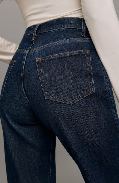 Reformation Val Baggy Distressed Straight Leg Jeans In Ahurani