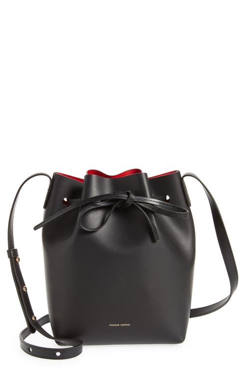 MANSUR GAVRIEL MANSUR GAVRIEL MINI LEATHER BUCKET BAG 