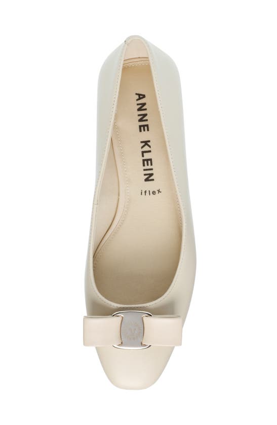 Shop Anne Klein Charleston Ballet Flat In Off White