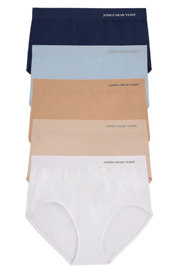 JONES NEW YORK JONES NEW YORK SEAMLESS 5-PACK BRIEFS