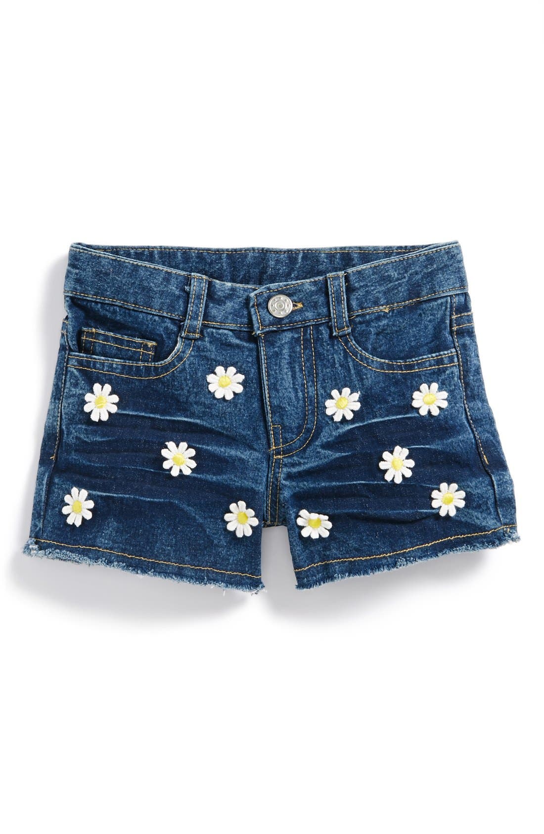 Flowers by Zoe 'Daisy' Denim Shorts (Big Girls) Nordstrom