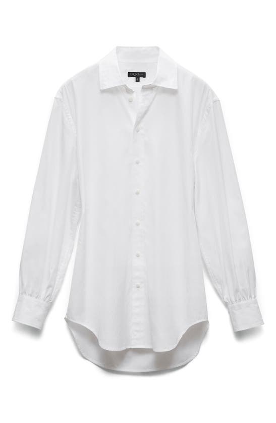 Shop Rag & Bone Ellison Poplin Button-up Shirt In White