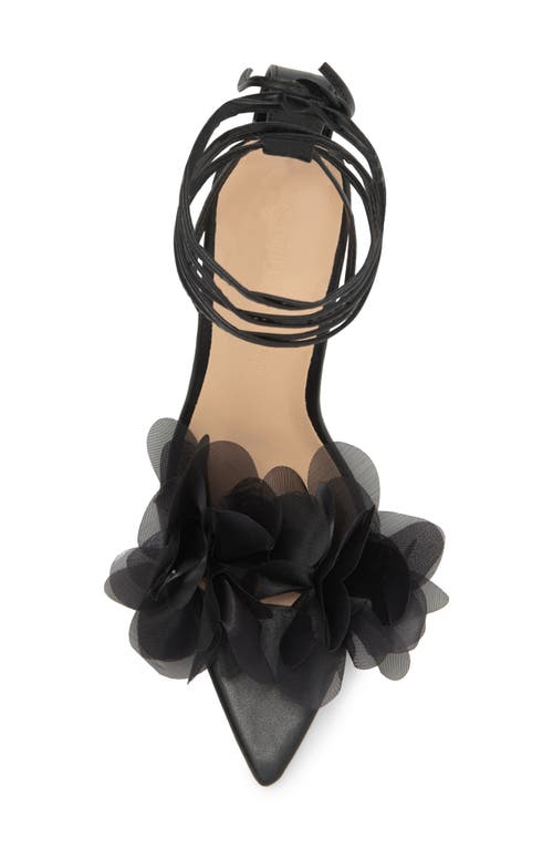 Wild Diva Lounge Carmina Pointed Toe Sandal In Black