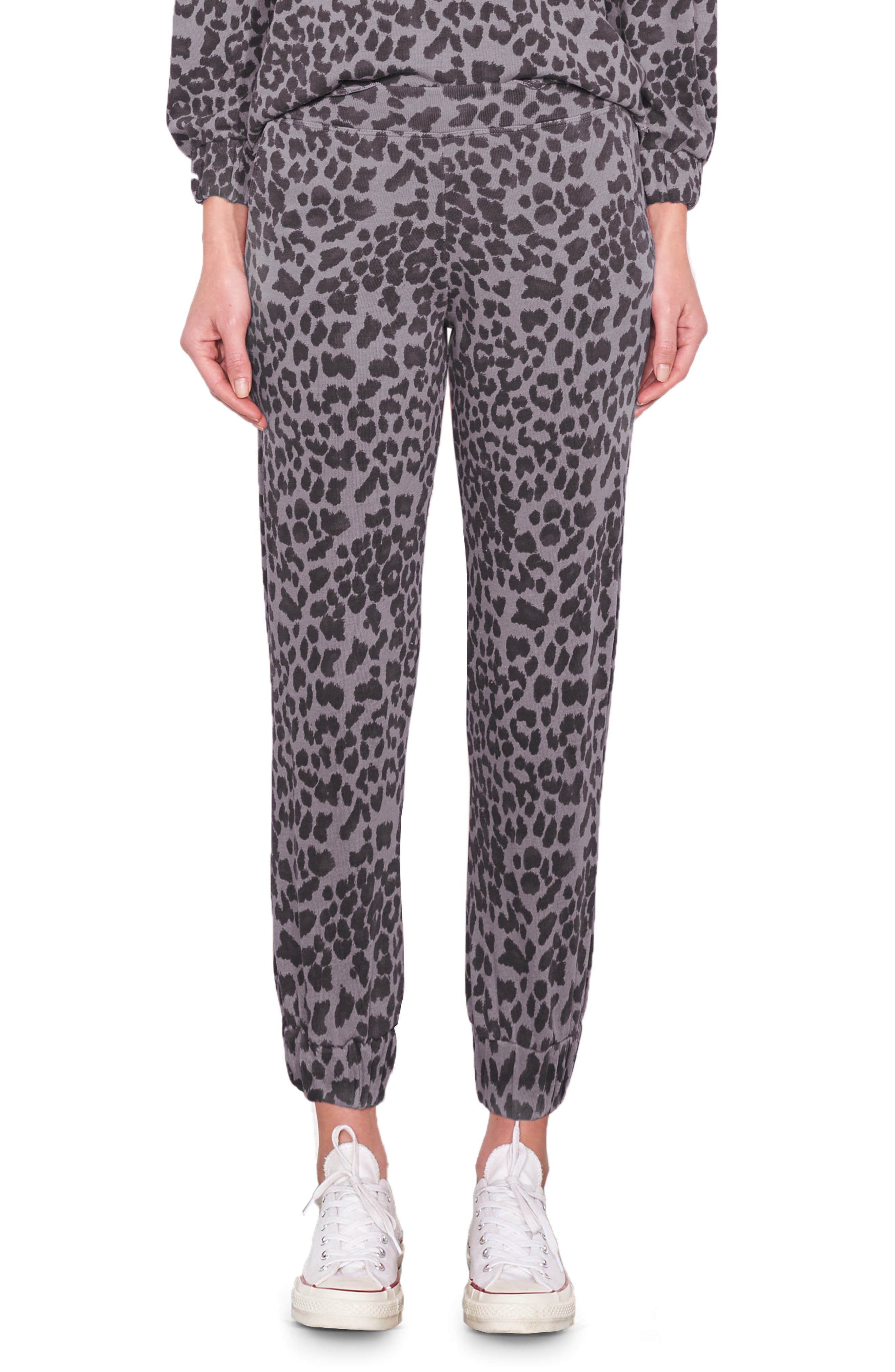 sundry leopard sweatpants