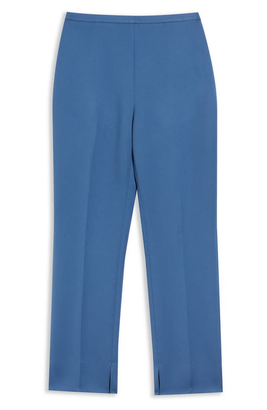 Shop Ted Baker Akenit Tapered Satin Pants In Blue