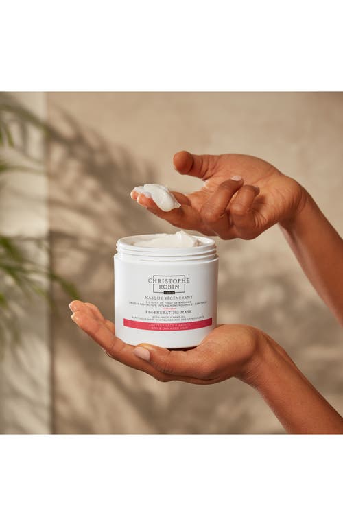 Christophe Robin Regenerating Mask With Rare Prickly Pear Seed Oil In White/orange