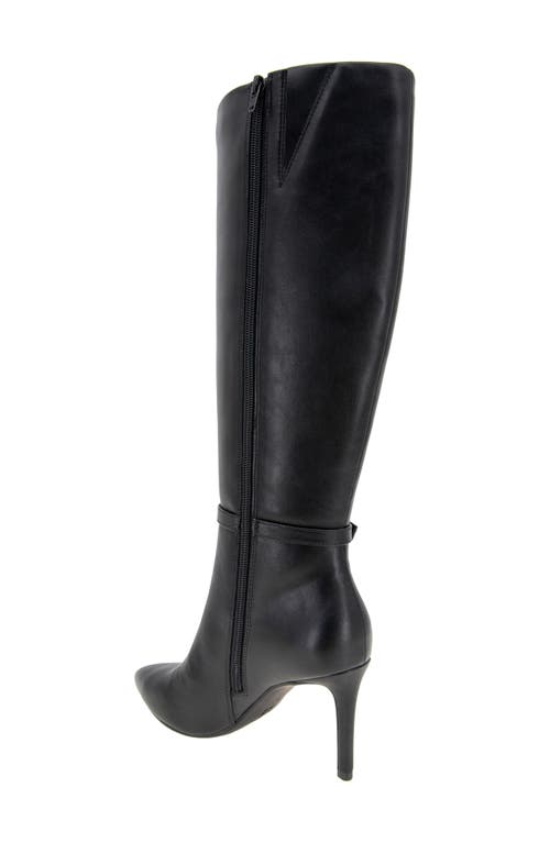 Bcbgeneration Abbin Womens Buckle Manmade Knee-high Boots In Black