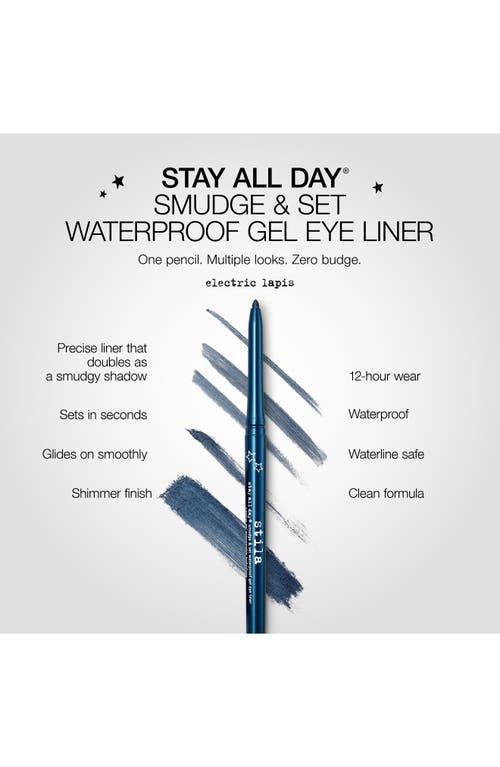 Stila Stay All Day® Smuge & Set Waterproof Gel Eyeliner In Electric Lapis