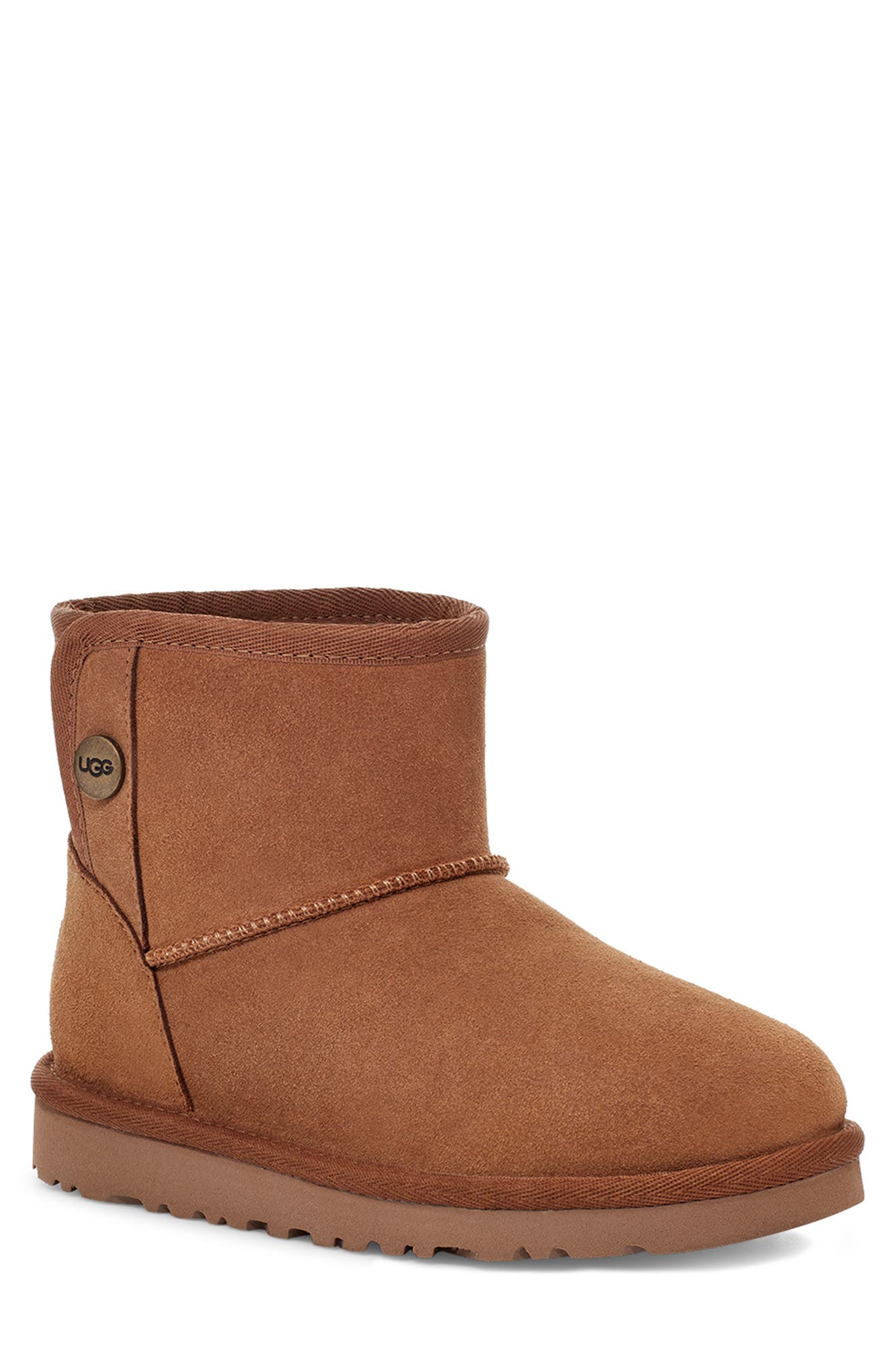 short brown uggs with fur