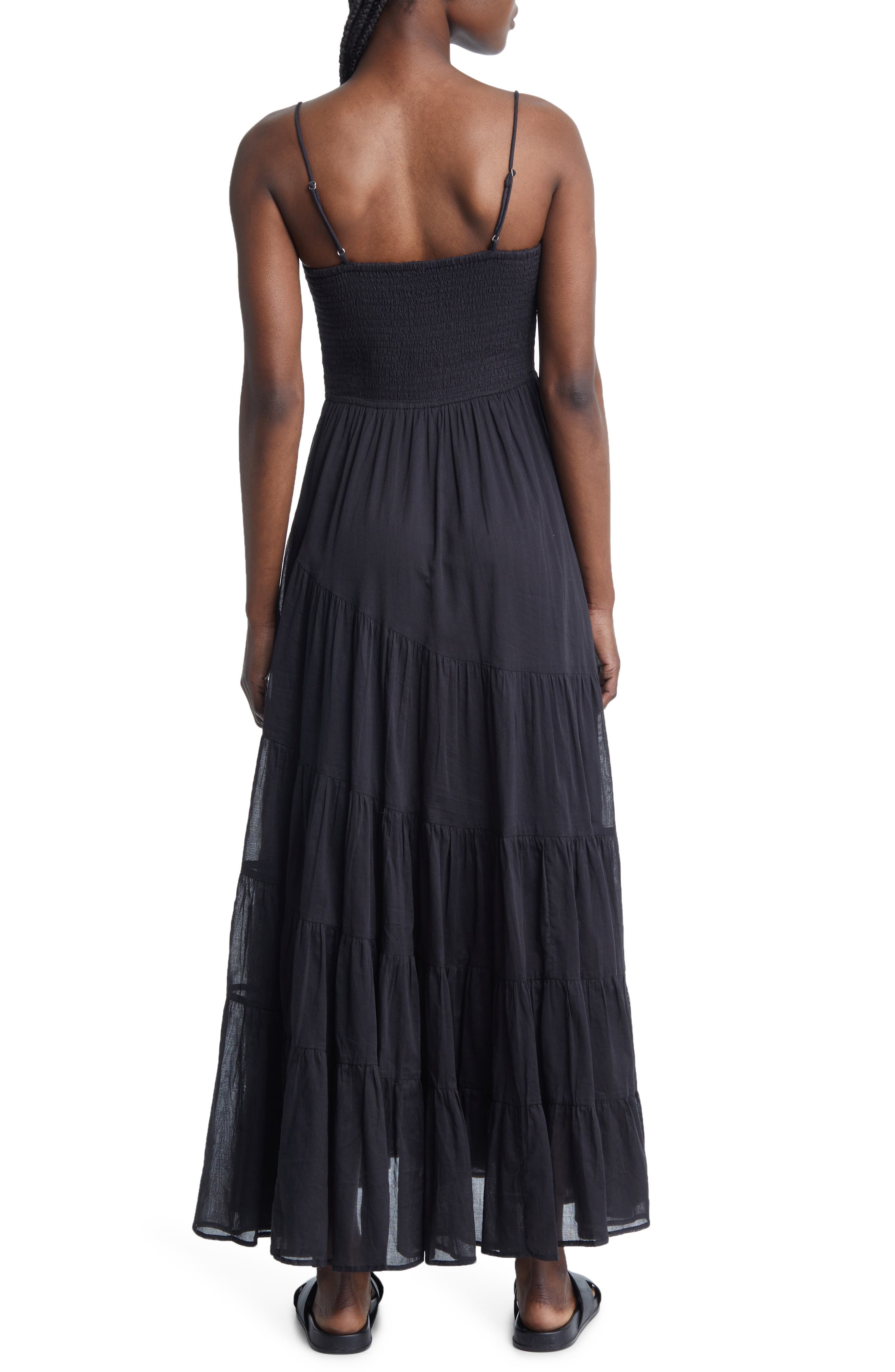Free People Sundrenched Smocked Waist Tiered Cotton Maxi Dress Nordstrom