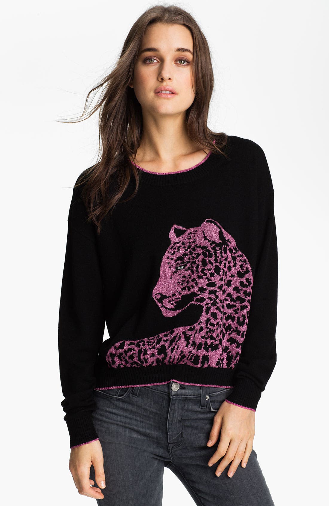 Juicy Couture Leopard Graphic Sweater Nordstrom