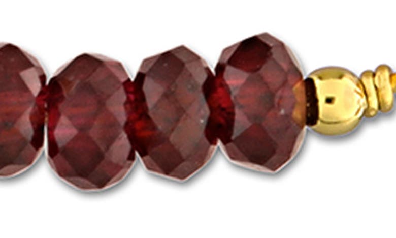 Delmar Beaded Chain Bracelet In Garnet
