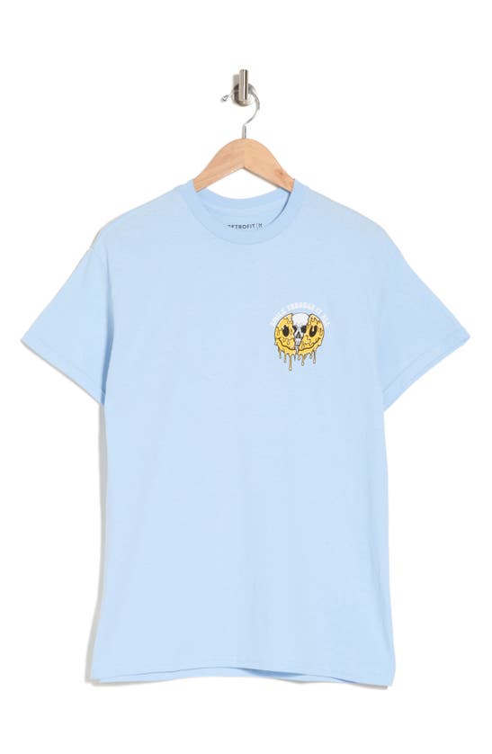 Shop Retrofit Smile Through It All Graphic T-shirt In Light Blue