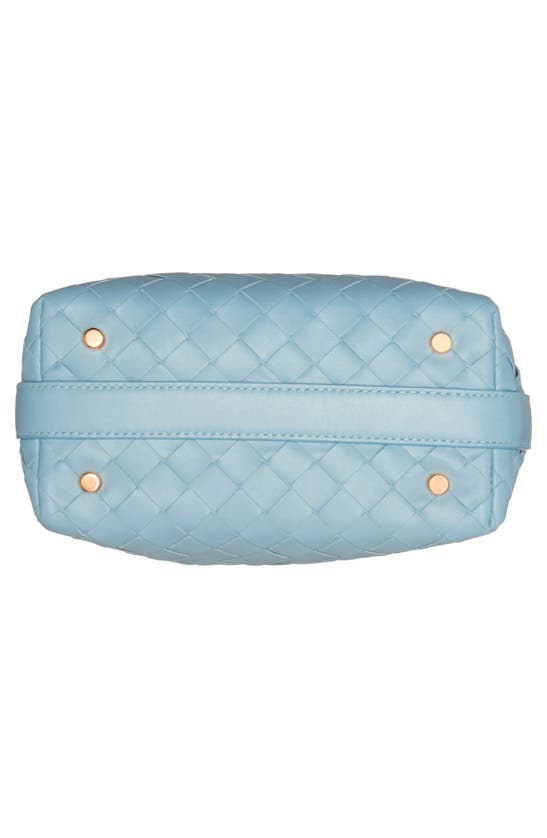 Bottega Veneta Mini Intrecciato Handheld Pouch In Dip/ Gold