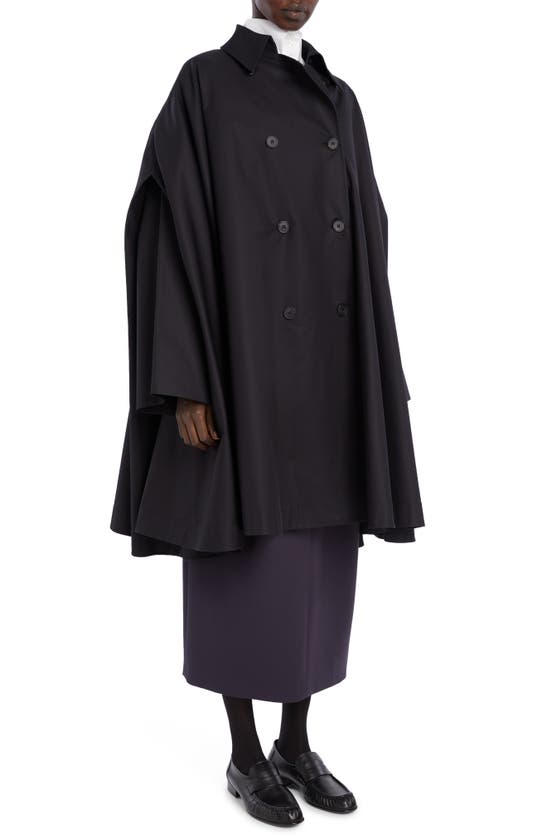 The Row Merrill Cape Coat In Black