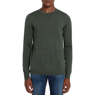 Frank And Oak Merino Crewneck Sweater, Green