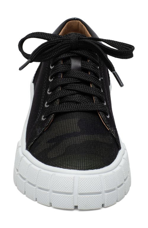 Linea Paolo Kenzi Platform Sneaker In Camo/black