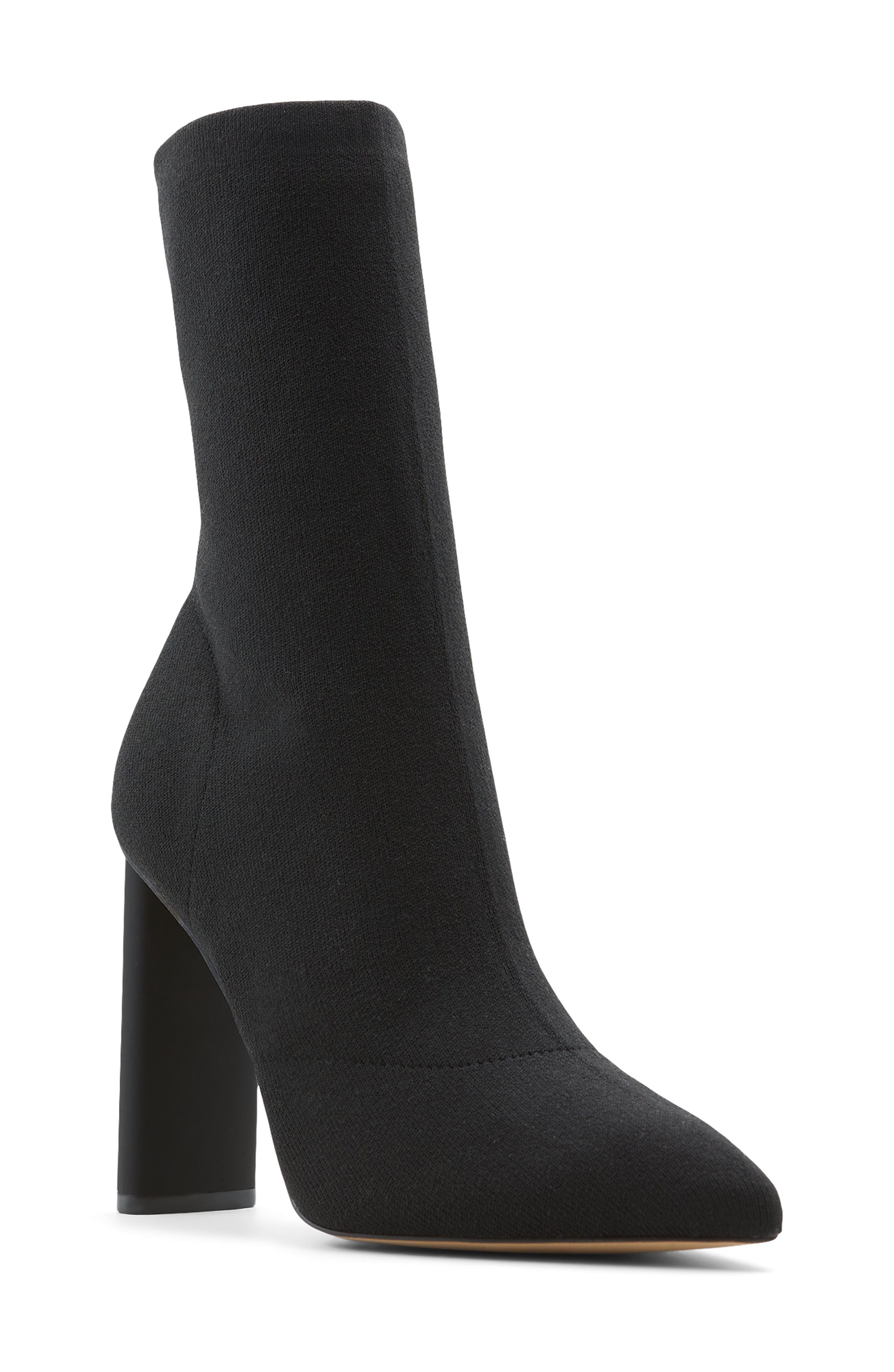 aldo black suede ankle boots