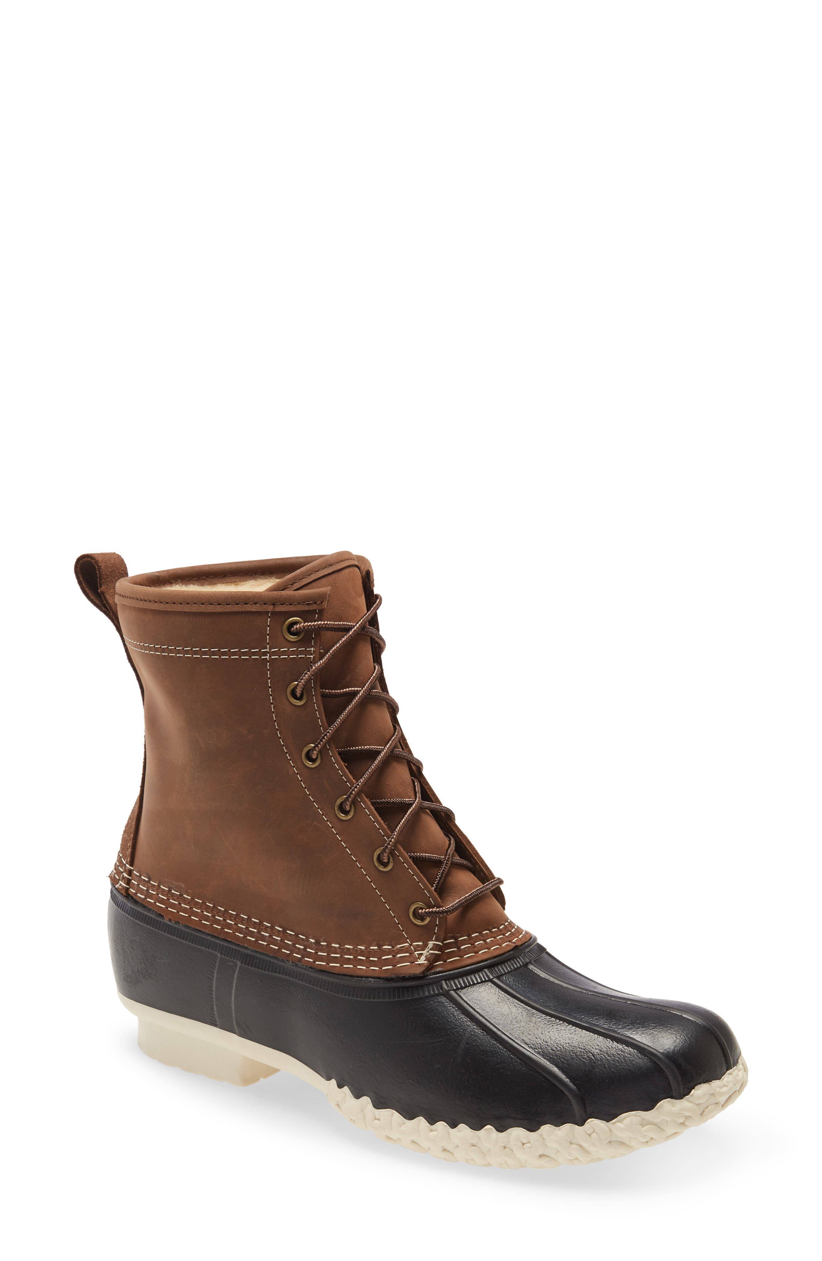 ll bean black leather boots