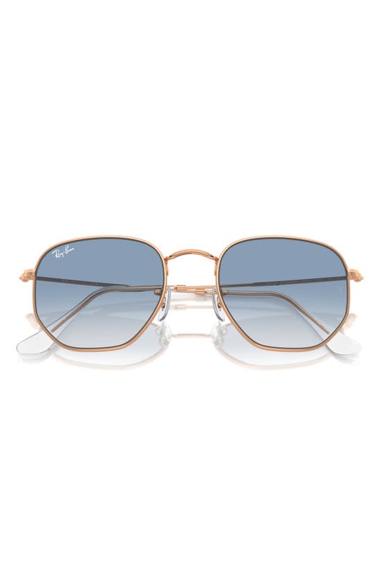 Ray Ban 51mm Gradient Aviator Sunglasses In Blue Gradient