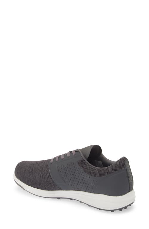Travismathew The Moneymaker Golf Sneaker In Heather Grey Pinstripe
