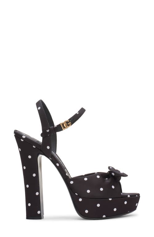 Shop Dolce & Gabbana Dolce&gabbana Mambo Platform Sandal In Nero