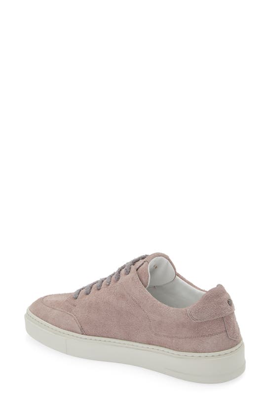 Shop Canali Brushed Suede Low Top Sneaker In Pink