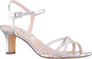 Nina Bobby Embellished Ankle Strap Sandal