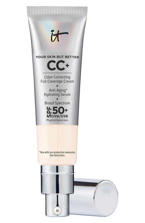 IT Cosmetics CC+ Color Correcting Full Coverage Cream SPF 50+ in Fair Porce