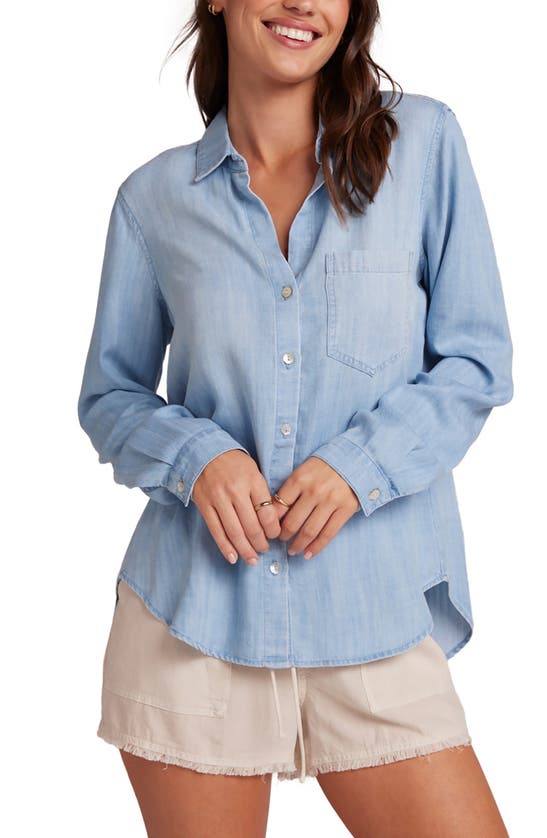 Shop Bella Dahl Relaxed Fit Button-up Shirt In Caribbean Wash