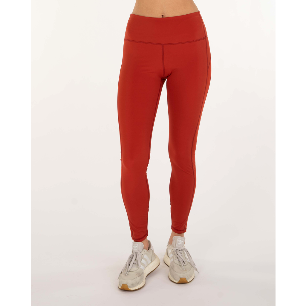 Rebody Active Incline Silkiflex High Waist Leggings 26" In Mars Red