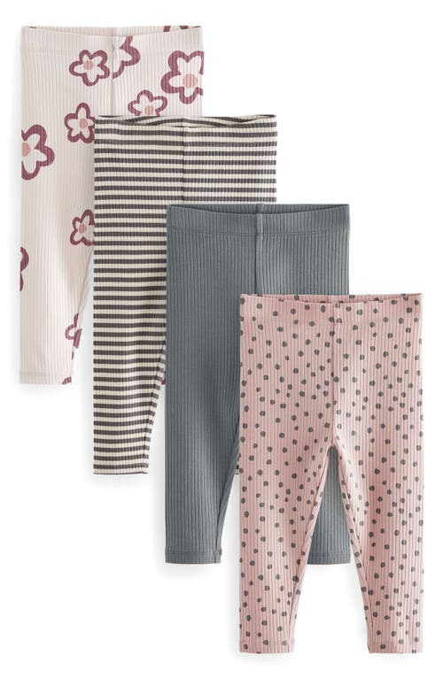 NEXT NEXT KIDS' ASSORTED 4-PACK STRETCH COTTON LEGGINGS 