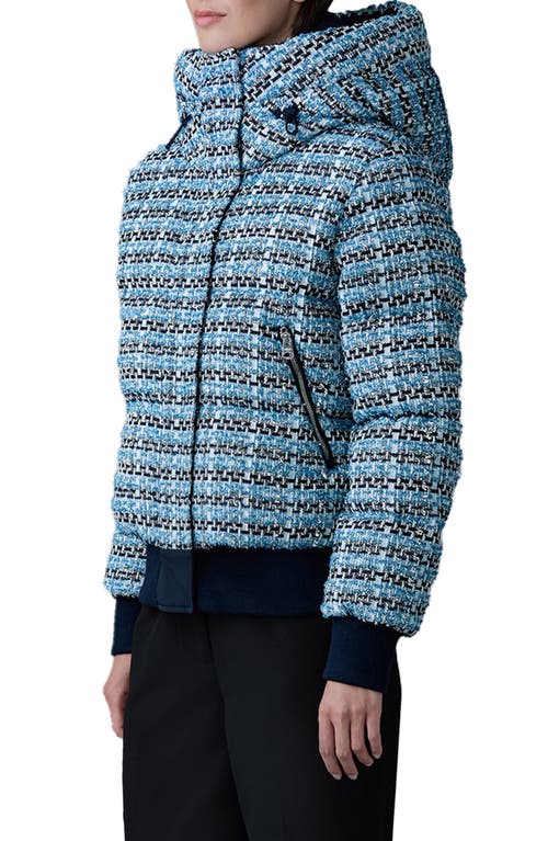 Mackage Shirley-tw 750 Fill Power Down Puffer Jacket In Sky Blue Multi
