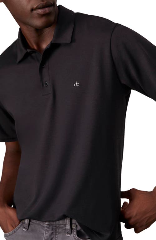 Rag & Bone Men's Pima Cotton Polo Shirt In Black